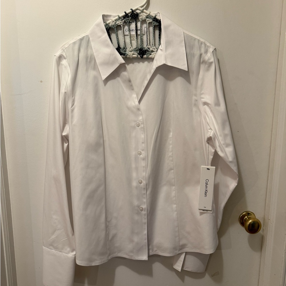 Calvin Klein Men's Classic White Dress Shirt
